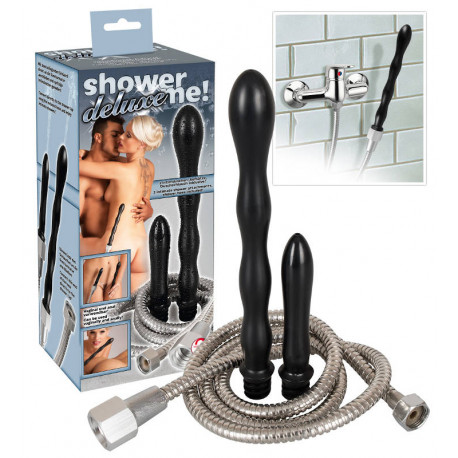 Інтимний (анальний) душ Shower Me Deluxe з двома насадками та шлангом, фото №1