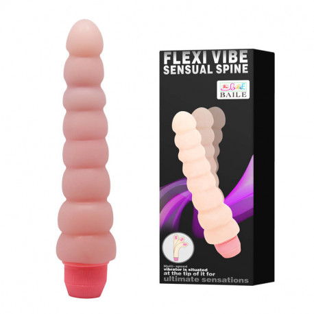 Вибратор с гибким каркасом Flexi vibe sensual spine, BW-007102G, фото №1