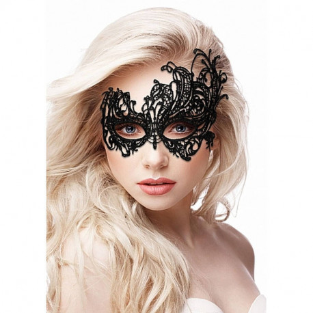 Маска ажурна Ouch Royal Black Lace Mask, OU321BLK, фото №1