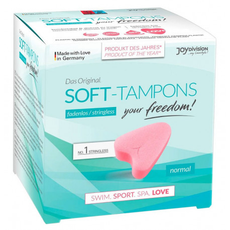 Тампони без мотузки JoyDivision Soft-Tampons Normal, фото №1