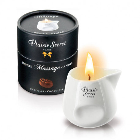 Масажна свічка з ароматом шоколаду Plaisir Secret Chocolate 80 ml, фото №1