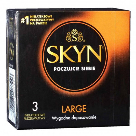 Презервативи безлатексні Skyn Large 3-Pack, фото №1