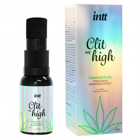 Жидкий вибратор для клитора Intt Clit Me High Cannabis Oil, 15 мл, фото №1